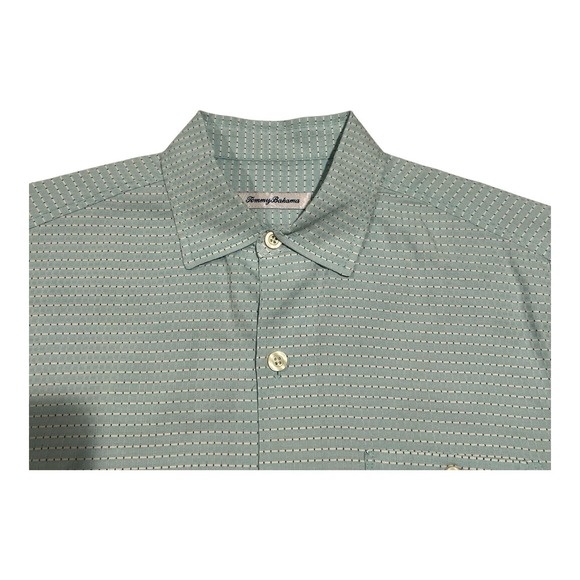 Tommy Bahama Men's M Plaid Silk Blend Shirt Short‎ Sleeve Button Up Preppy - Picture 1 of 12